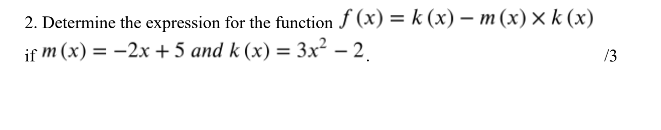 Solved Determine the expression for the function | Chegg.com