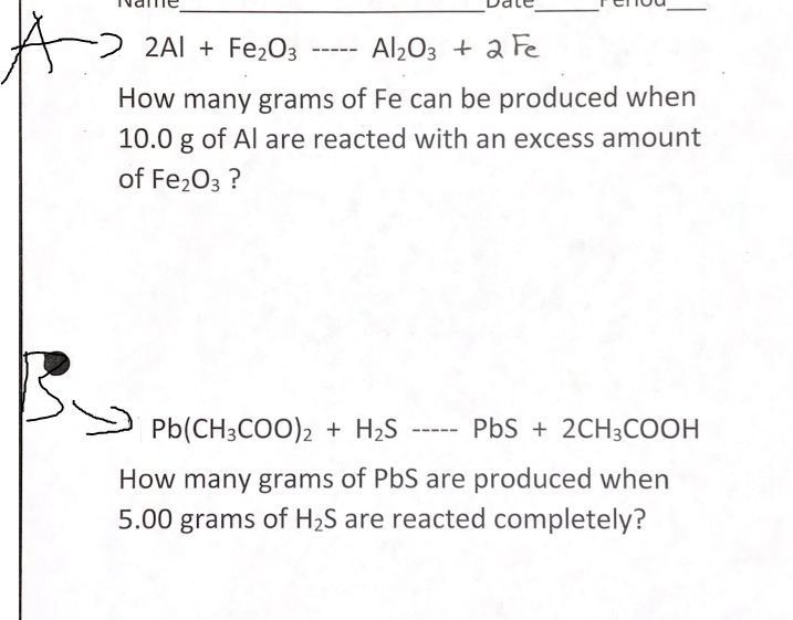 Solved 1. Complete The Required Problem. A And B Are Listed | Chegg.com