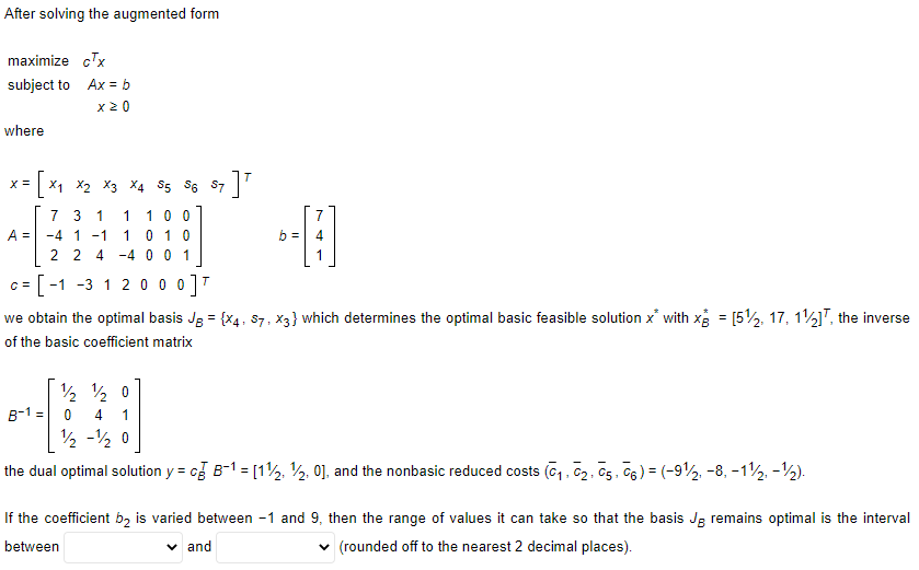 and both answers is a number 3 ≥ answer ≥ -7 | Chegg.com