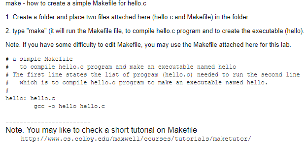 simple c makefile example