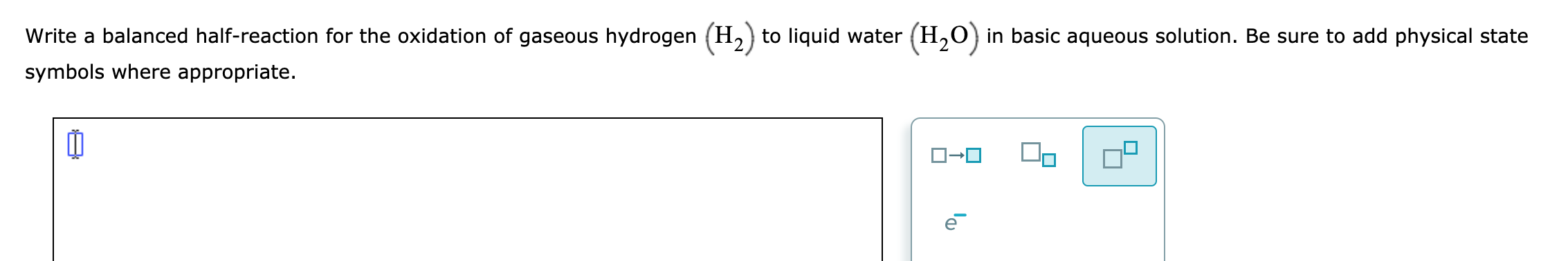 Solved Write A Balanced Half Reaction For The Oxidation Of 7556