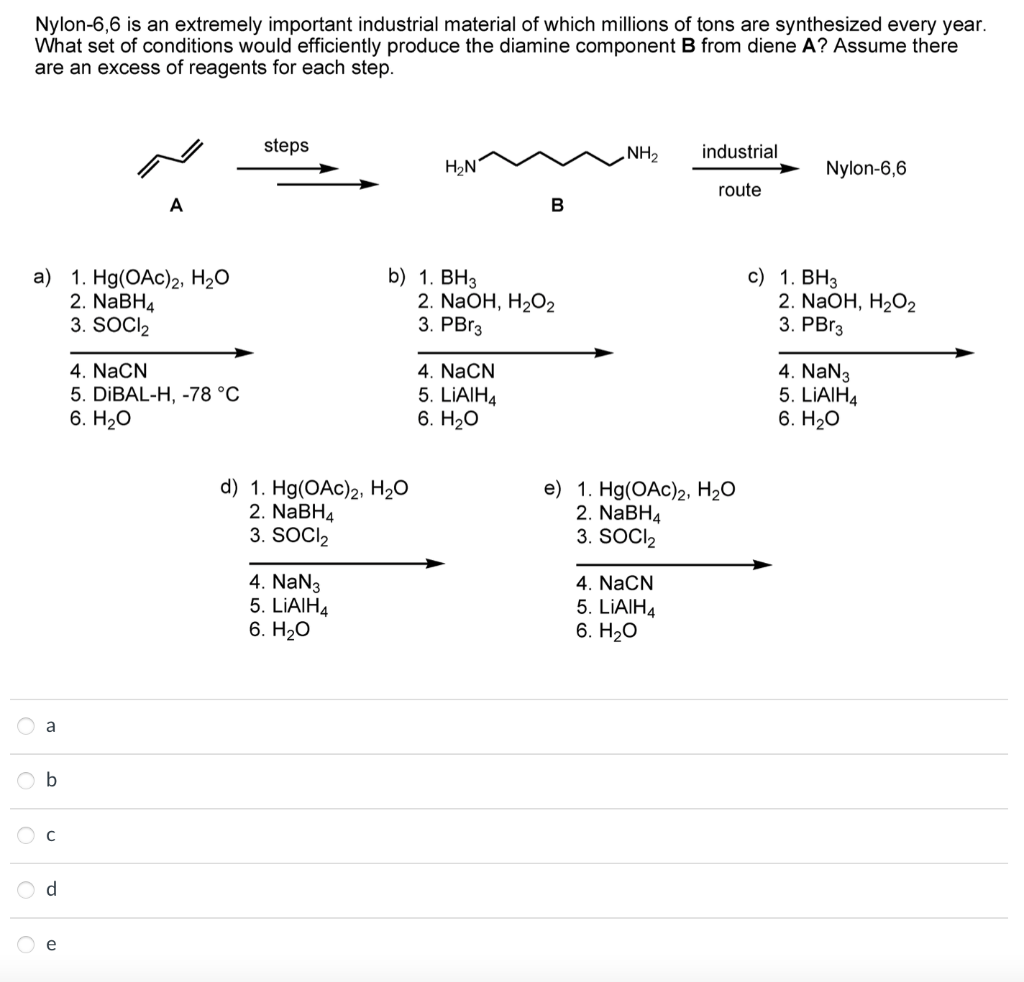 Solved Nylon-6,6 is an extremely important industrial | Chegg.com