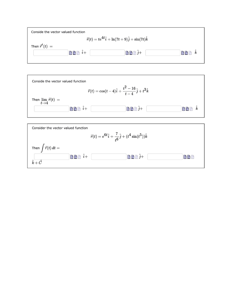 Solved Conside The Vector Valued Function F T Te4t2 Chegg Com