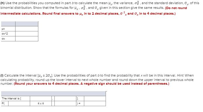 Solved Suppose that x is a binomial random variable with n | Chegg.com