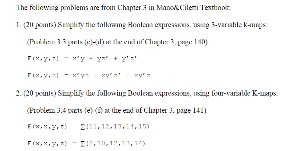 Solved The Following Problems Are From Chapter 3 In | Chegg.com