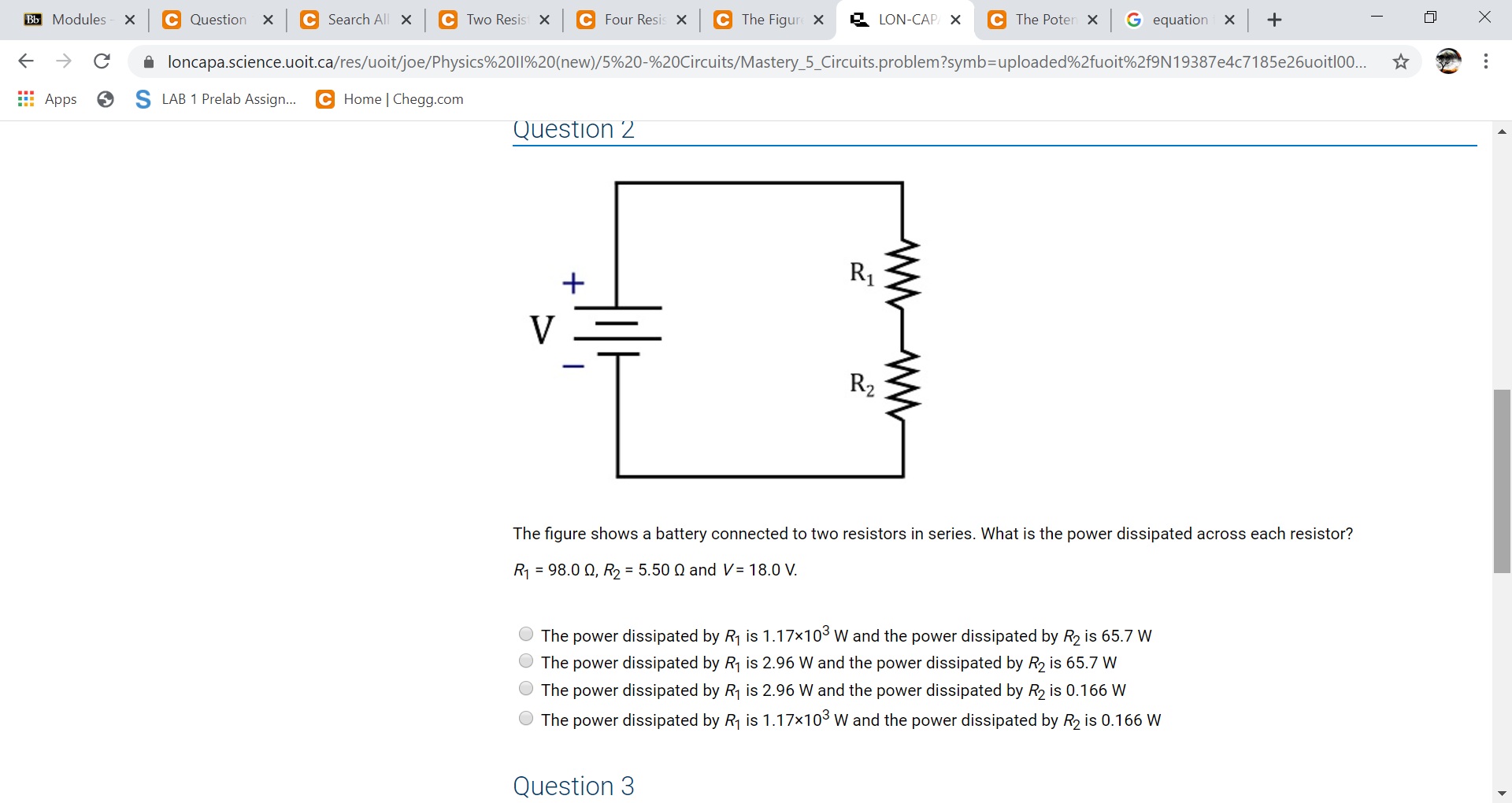 Solved X ☆ Bb Modules - * | C Question * | C Search All | © | Chegg.com