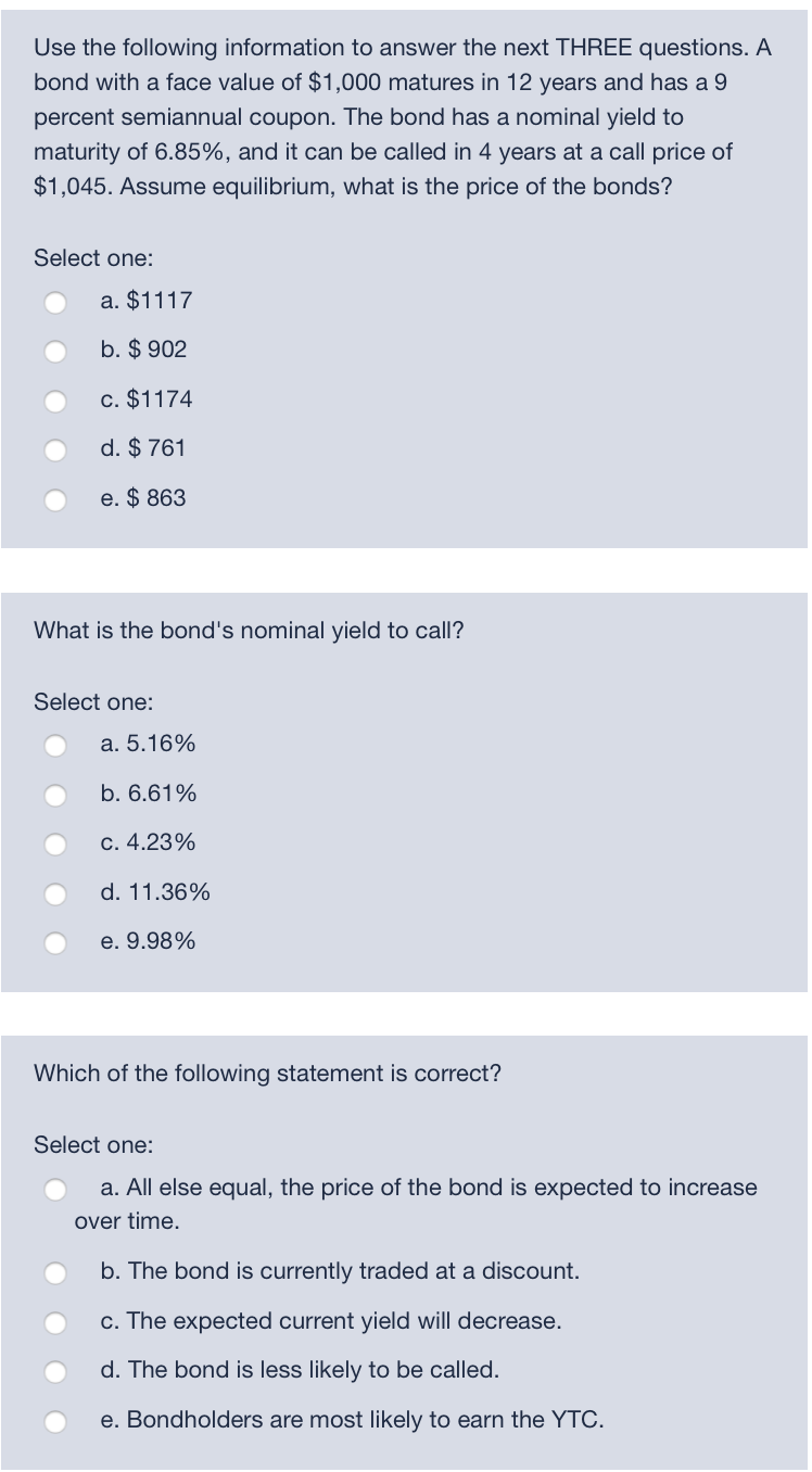 Solved All three questions are linked together into one, | Chegg.com