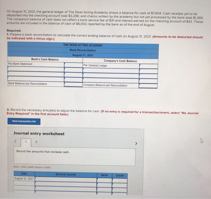 solved required: a. amount of decrease or increase?... Solved for part 2 record amounts that increase and amounts | Chegg.com