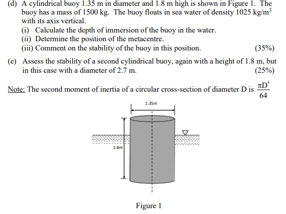 solved-d-a-cylindrical-buoy-1-35-m-in-diameter-and-1-8-m-chegg