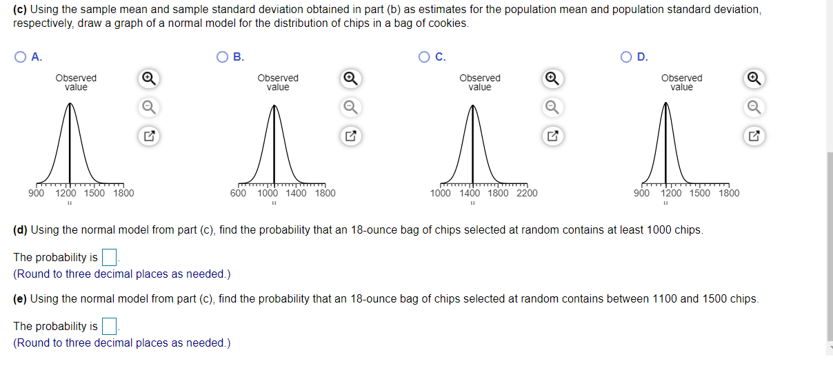 Solved (c) Using The Sample Mean And Sample Standard | Chegg.com