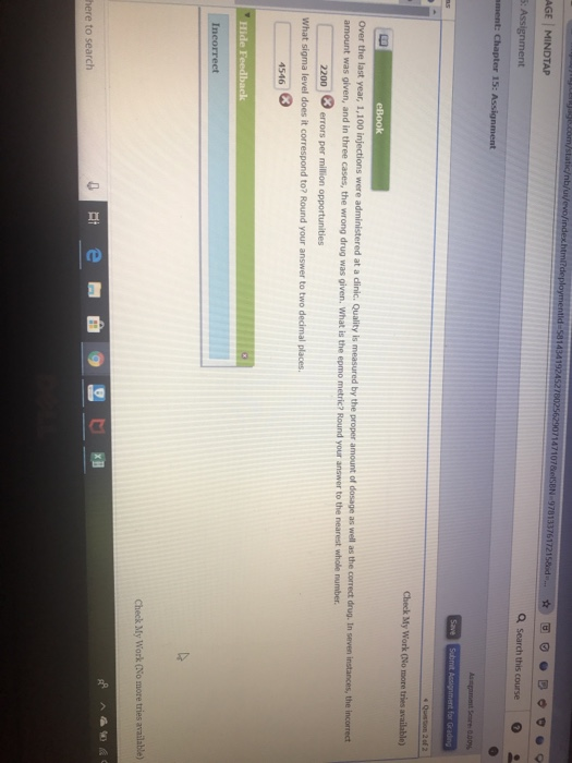 Solved Check My Work (No more tries available) amount was | Chegg.com