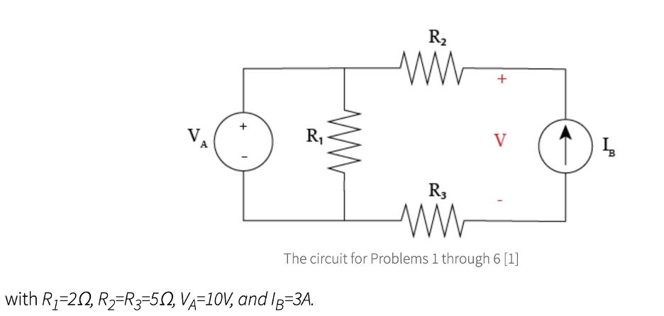 Solved 1. Determine the voltage, V, in Volts, using nodal | Chegg.com