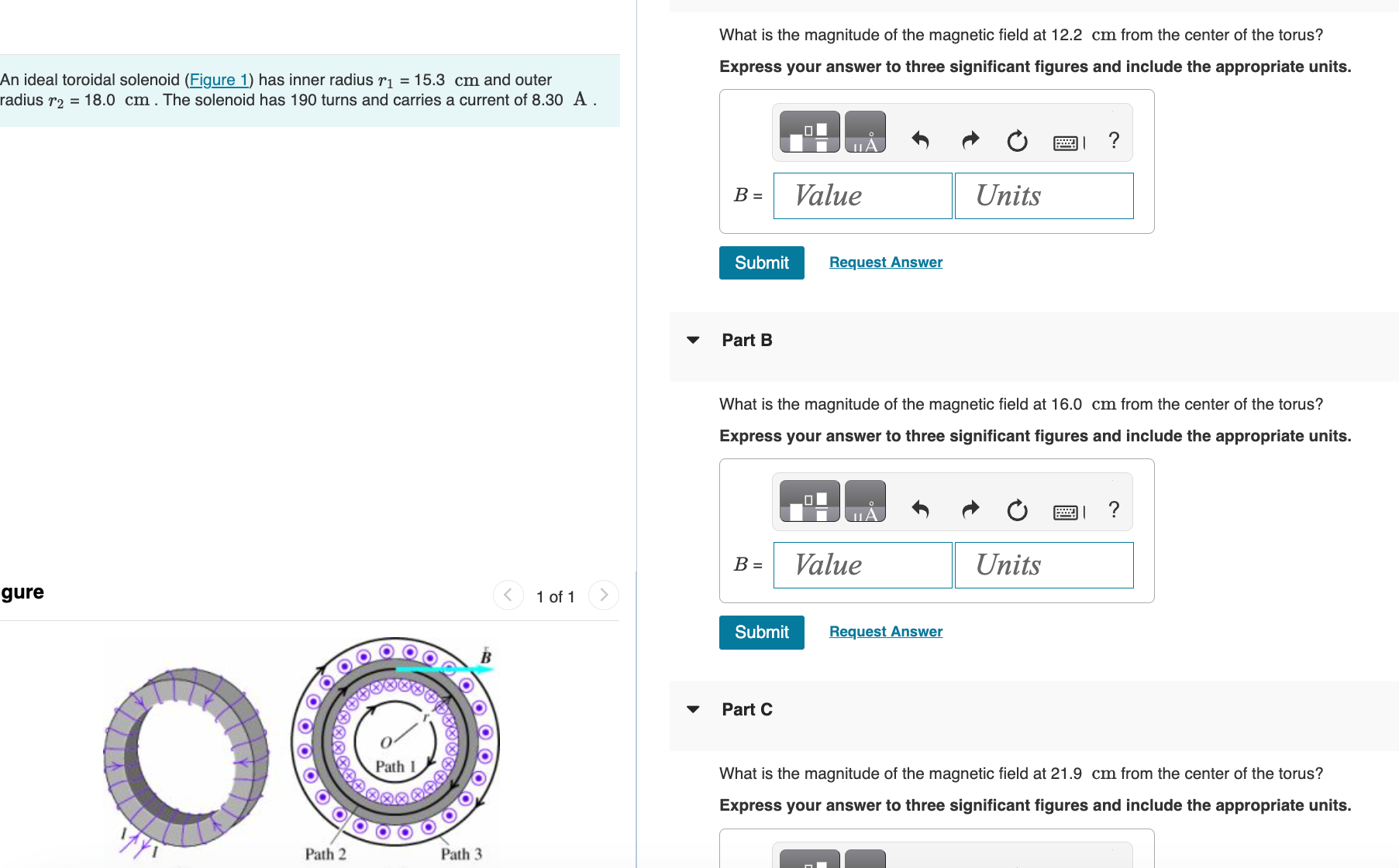 Solved What is the magnitude of the magnetic field at 12.2 | Chegg.com