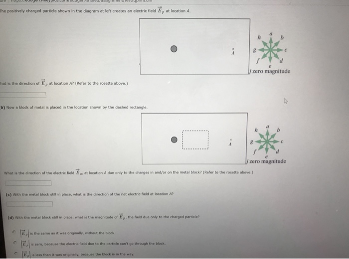 Solved The positively charged particle shown in the diagram | Chegg.com