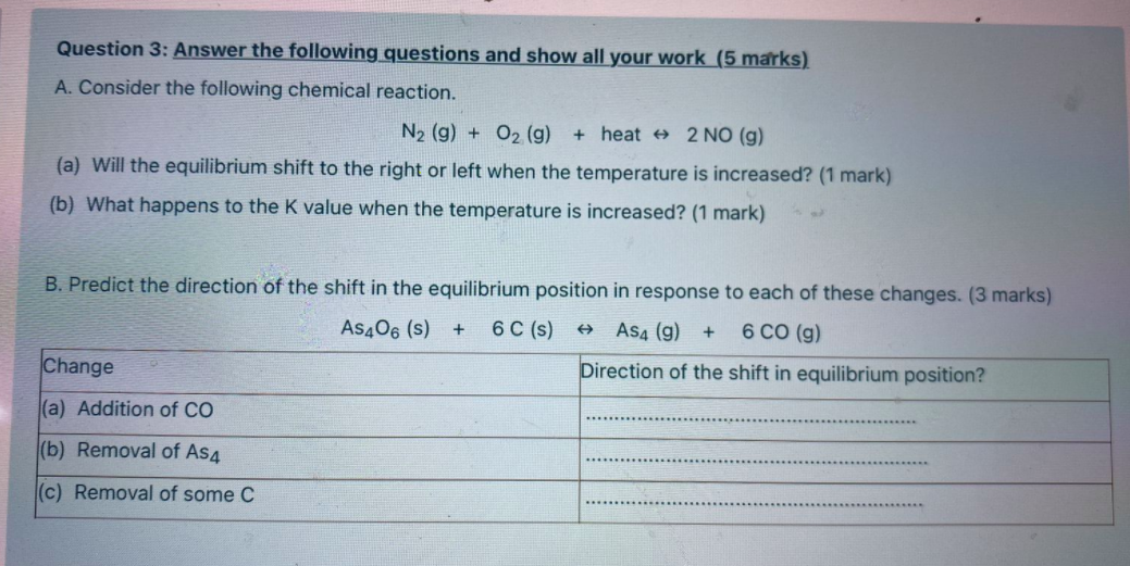 Solved Question 3: Answer the following questions and show | Chegg.com
