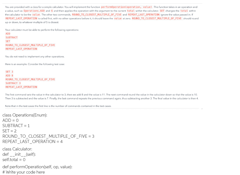 Solved You are provided with a class for a simple | Chegg.com