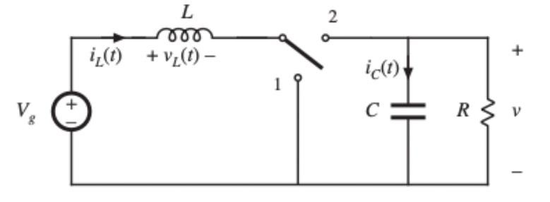 Solved A buck converter is given below: The buck converter | Chegg.com