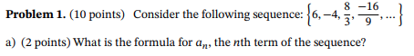 Solved Problem 1. (10 points) Consider the following | Chegg.com