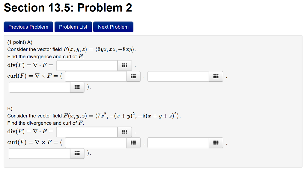 Solved Section 13.5: Problem 2 Previous Problem Problem List | Chegg.com