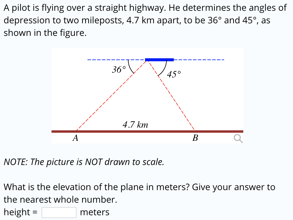 Solved A pilot is flying over a straight highway. He