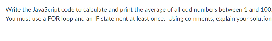 Solved Write the JavaScript code to calculate and print the | Chegg.com