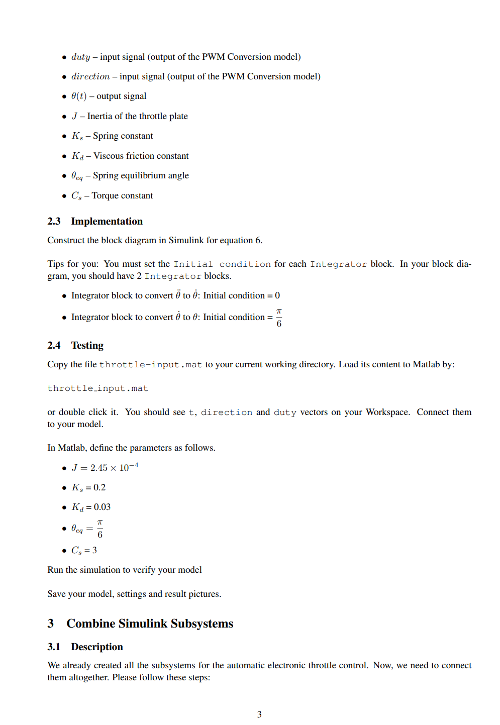 Solved Can You Use MATLAB Simulink To Solve This Problem? | Chegg.com