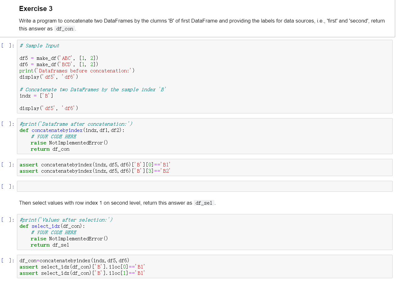 Solved Exercise 3 Write A Program To Concatenate Two | Chegg.com