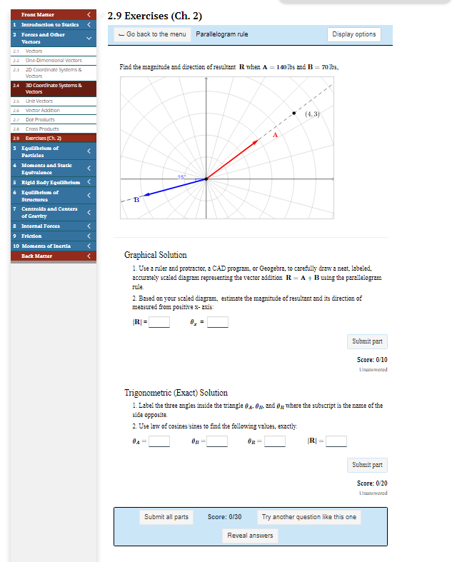 Solved Go Back To The Menu Parallelogram RuleFind The | Chegg.com