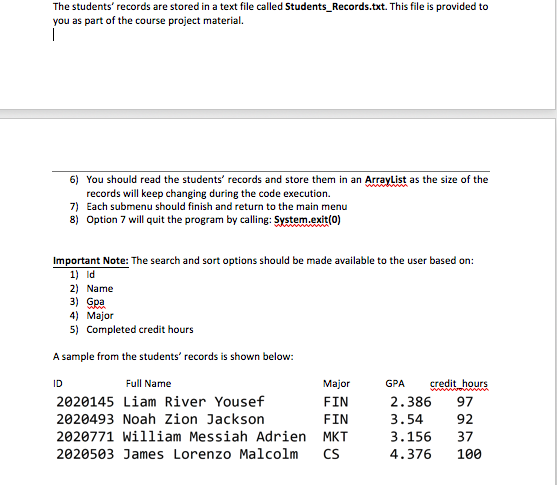 Solved Problem Statement: Write a menu-driven application | Chegg.com