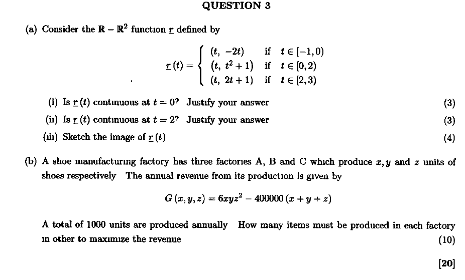 Solved Question 3 A Consider The R R2 Function R Defi Chegg Com