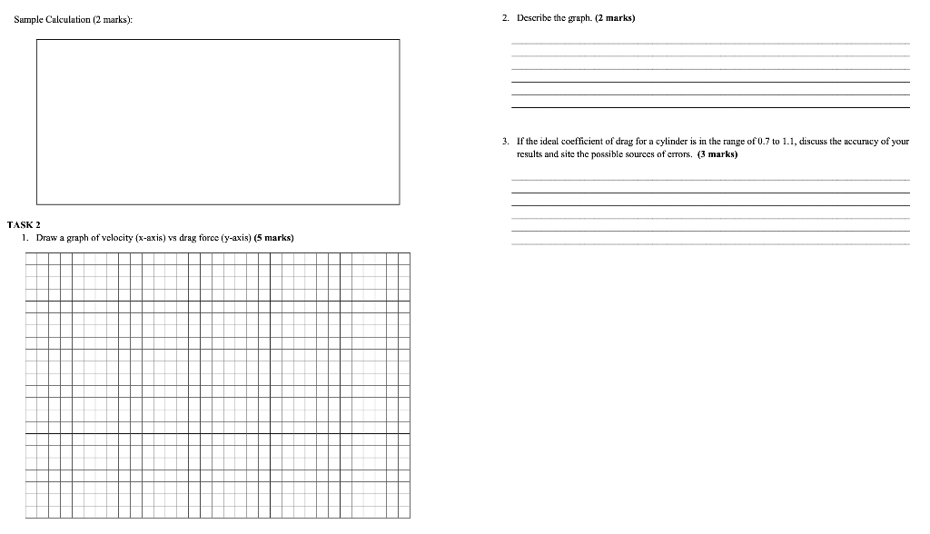 Solved Experiment (7) Drag Force TASK DETAILS Students must | Chegg.com