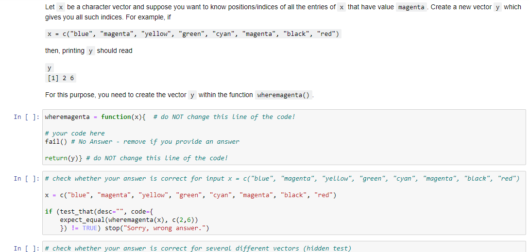 Solved Let x be a character vector and suppose you want to | Chegg.com