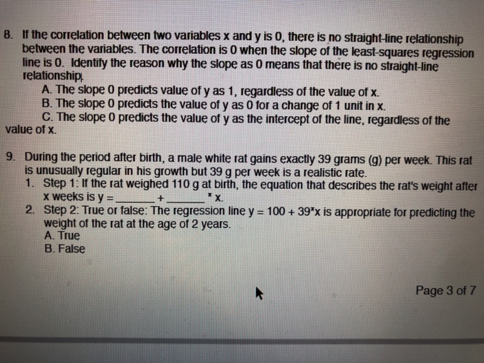 Solved 8. If the correlation between two variables x and y | Chegg.com
