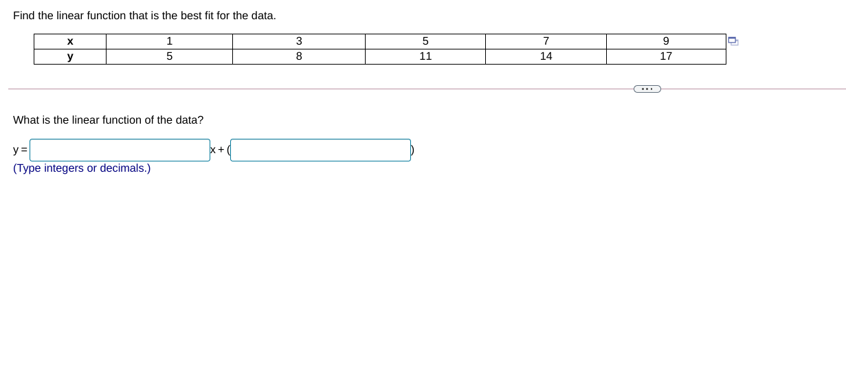 Finding the equation of the line of best fit, Math, Precalculus, Linear  Relations and Functions