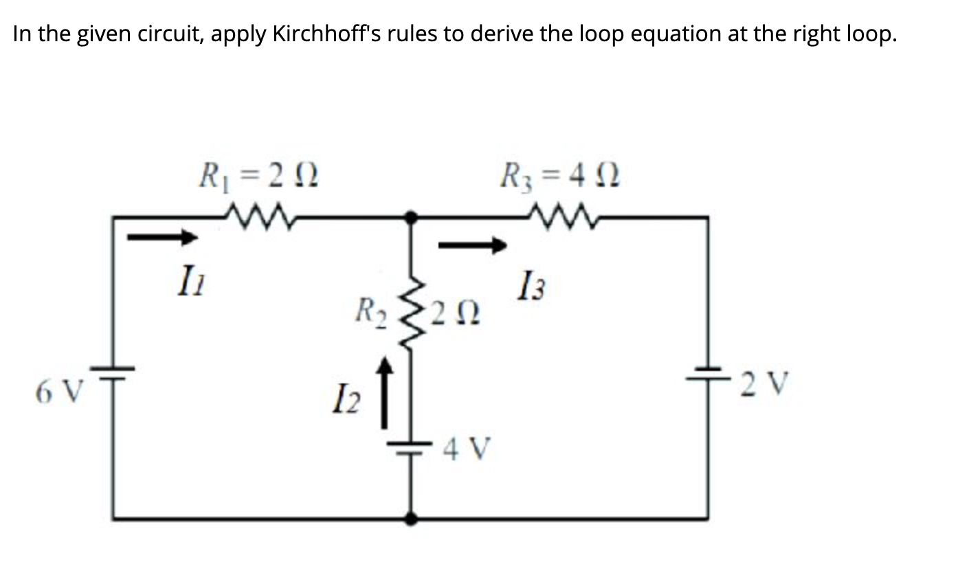 Solved In the given circuit, apply Kirchhoff's rules to | Chegg.com
