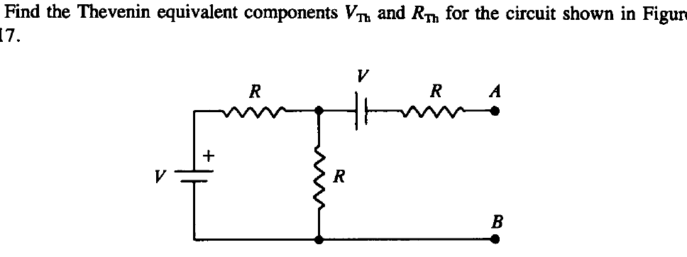 Solved Find the Thevenin equivalent components VTh and RTh | Chegg.com