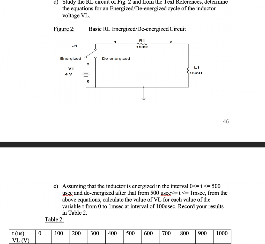 Solved d) Study the KL circuit of Fig. 2 and from the Text | Chegg.com