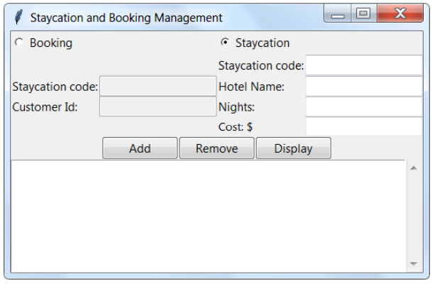 Solved Need help in using python tkinter to create a booking | Chegg.com