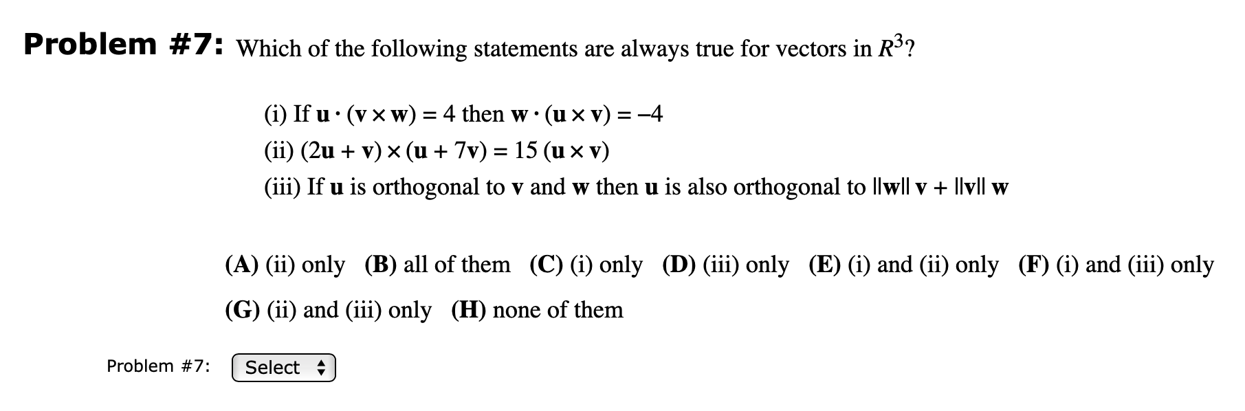 Solved Problem 7 Which Of The Following Statements Are Chegg Com