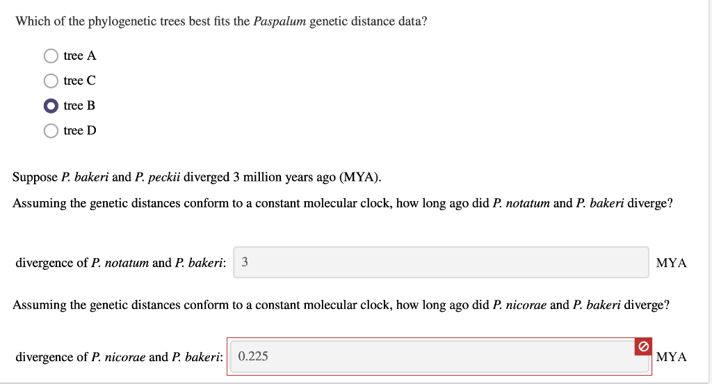Solved Suppose the genetic distances were calculated between | Chegg.com