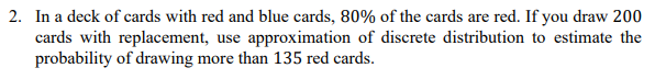 Solved In a deck of cards with red and blue cards, 80% ﻿of | Chegg.com