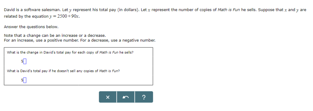 Solved David is a software salesman. Let y represent his | Chegg.com