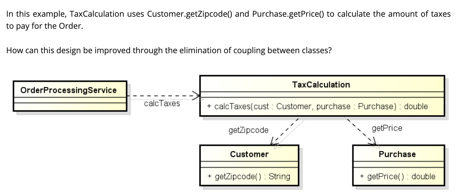 Solved In this example, TaxCalculation uses | Chegg.com