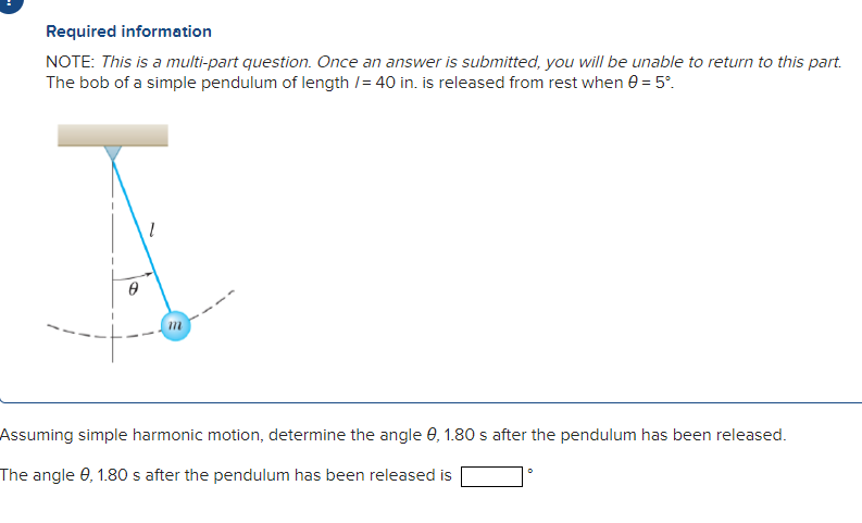 Solved Required information NOTE: This is a multi-part | Chegg.com