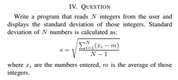 Solved IV. QUESTION Write a program that reads N integers | Chegg.com