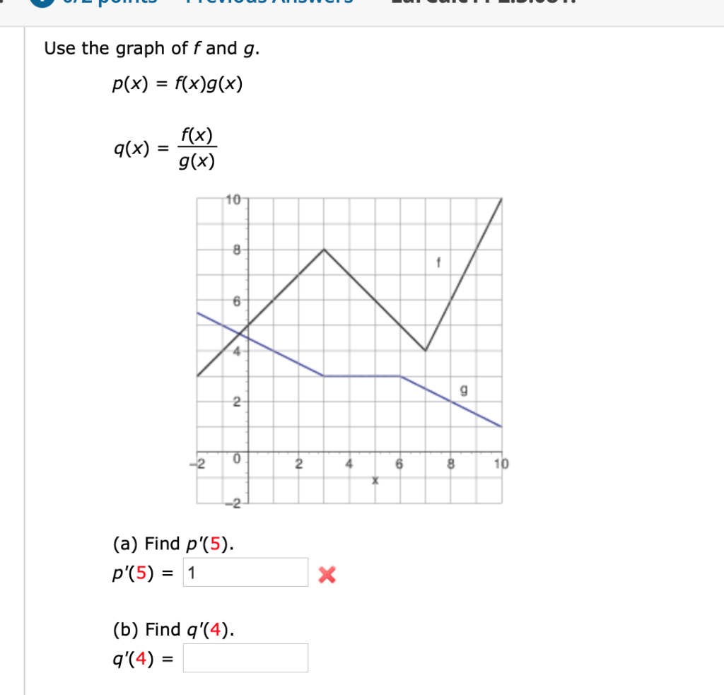 Solved Use The Graph Of F And G P X F X G X A Find Chegg Com