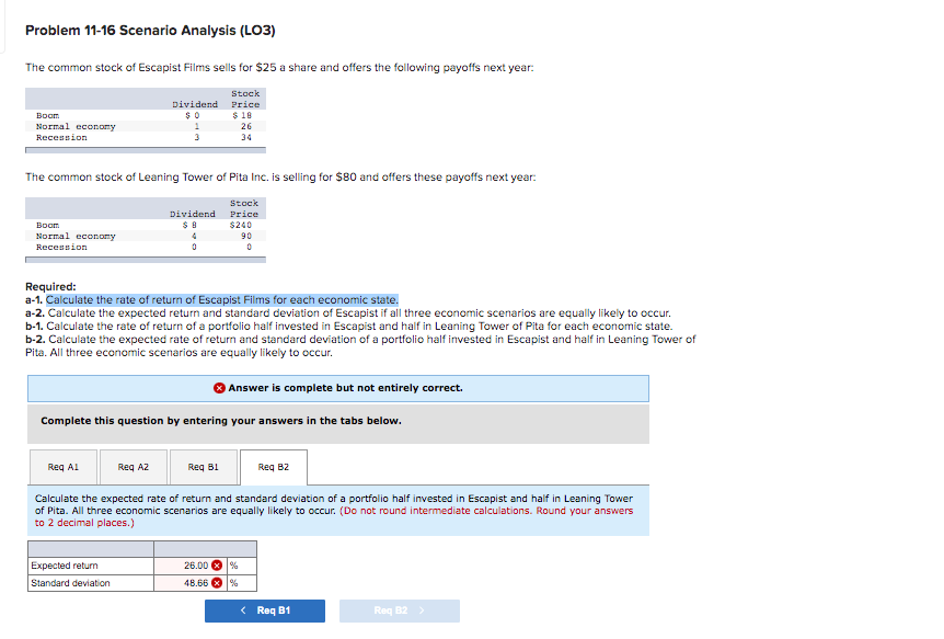 Solved Problem 11-16 Scenario Analysis (LO3) The Common | Chegg.com