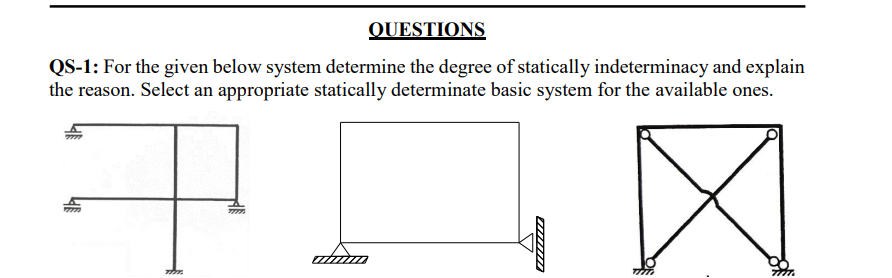 Solved OUESTIONS QS-1: For the given below system determine | Chegg.com
