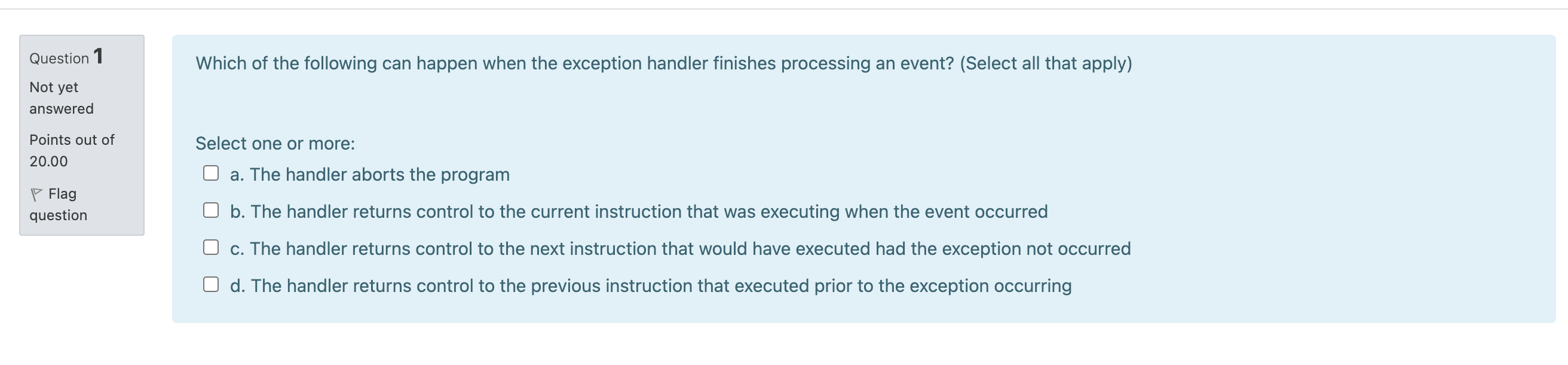 Solved Question 1 Which of the following can happen when the | Chegg.com
