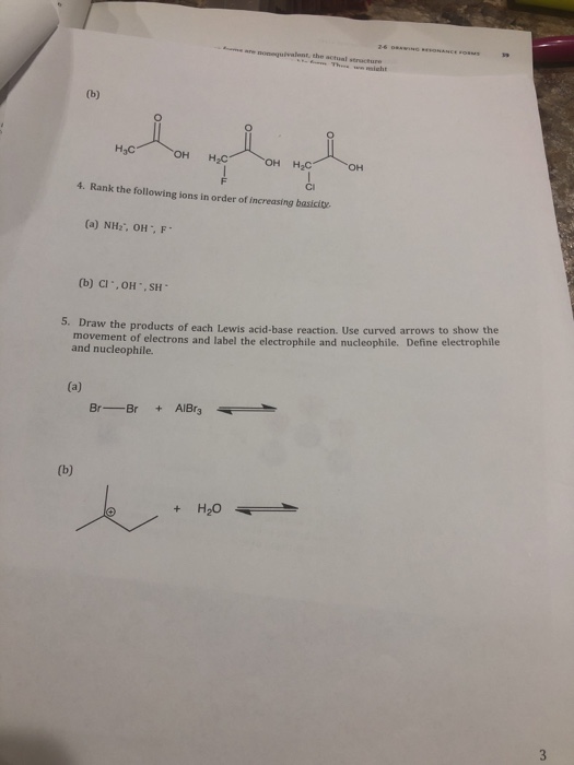 Solved 6. Draw the resonance structures for the following | Chegg.com